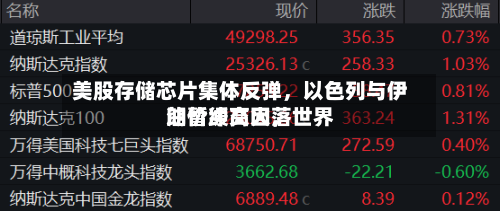 美股存储芯片集体反弹，以色列与伊朗暂缓交火，世界油价冲高回落-第2张图片
