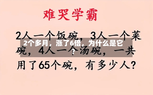 2个多月	，涨了6倍，为什么是它？-第2张图片