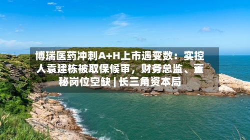 博瑞医药冲刺A+H上市遇变数：实控人袁建栋被取保候审，财务总监	、董秘岗位空缺 | 长三角资本局-第3张图片