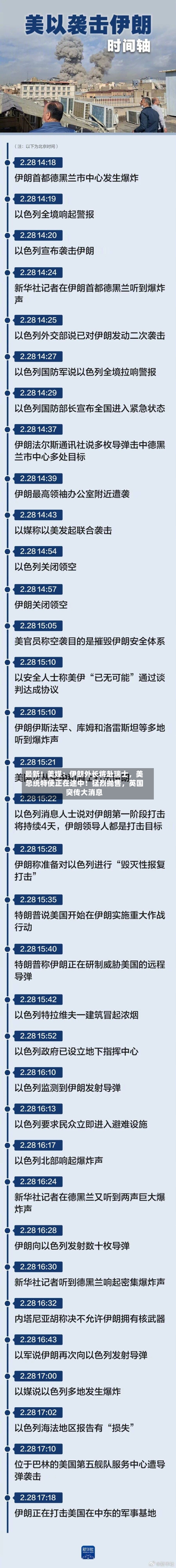 最新！美媒：伊朗外长将赴瑞士，美总统特使正在途中！猛烈抛售，英国突传大消息-第2张图片