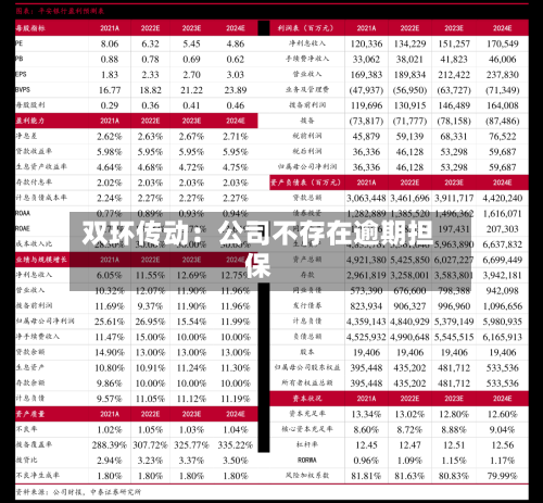 双环传动：公司不存在逾期担保-第3张图片