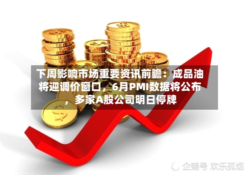 下周影响市场重要资讯前瞻：成品油将迎调价窗口	，6月PMI数据将公布，多家A股公司明日停牌-第3张图片