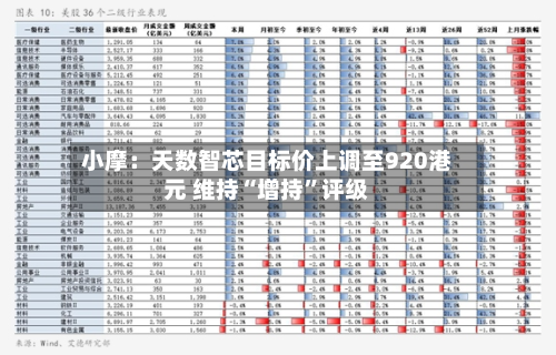 小摩：天数智芯目标价上调至920港元 维持“增持”评级-第2张图片