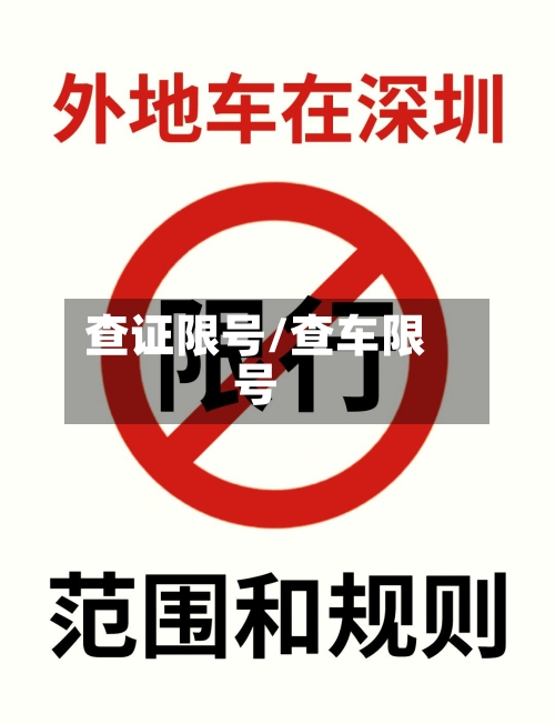 查证限号/查车限号