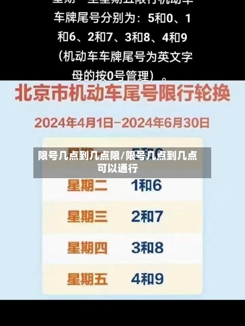 限号几点到几点限/限号几点到几点可以通行-第2张图片
