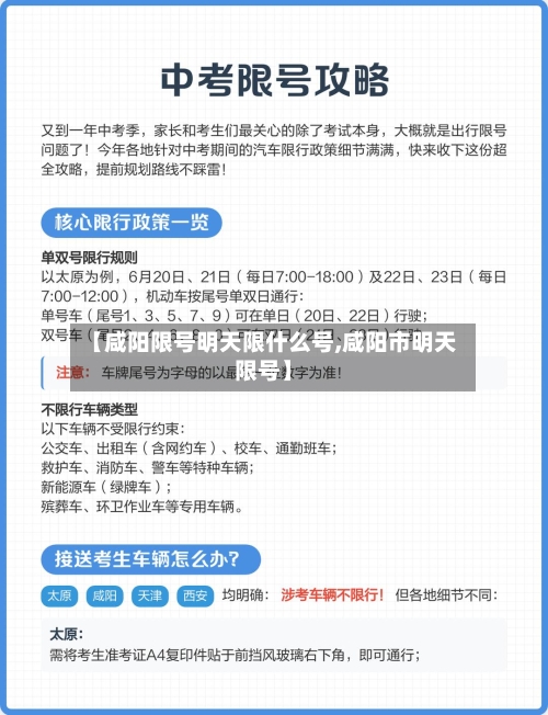 【咸阳限号明天限什么号,咸阳市明天限号】