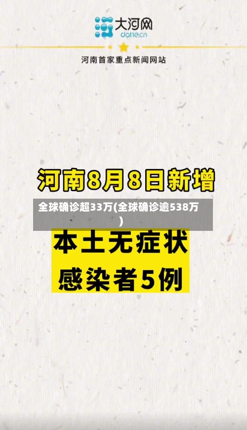 全球确诊超33万(全球确诊逾538万)