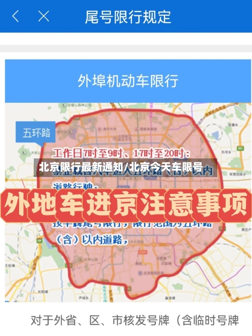 北京限行最新通知/北京今天车限号